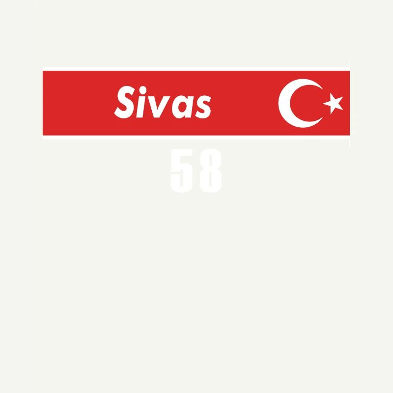 58 Plaque d’immatriculation turque de Sivas en cadeau