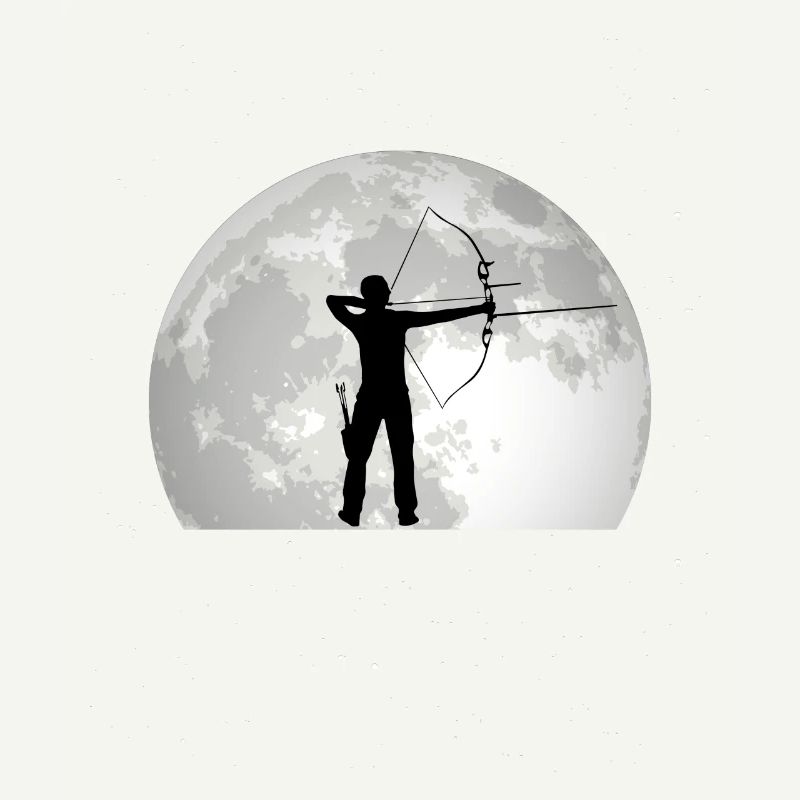 Arc-en-ciel Lune Flèche et arc