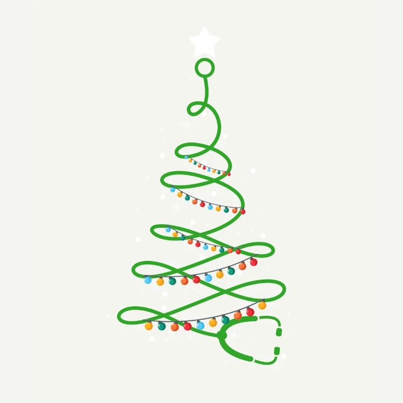 Weihnachtsbaumschwester Weihnachts-Stethoskop Rn