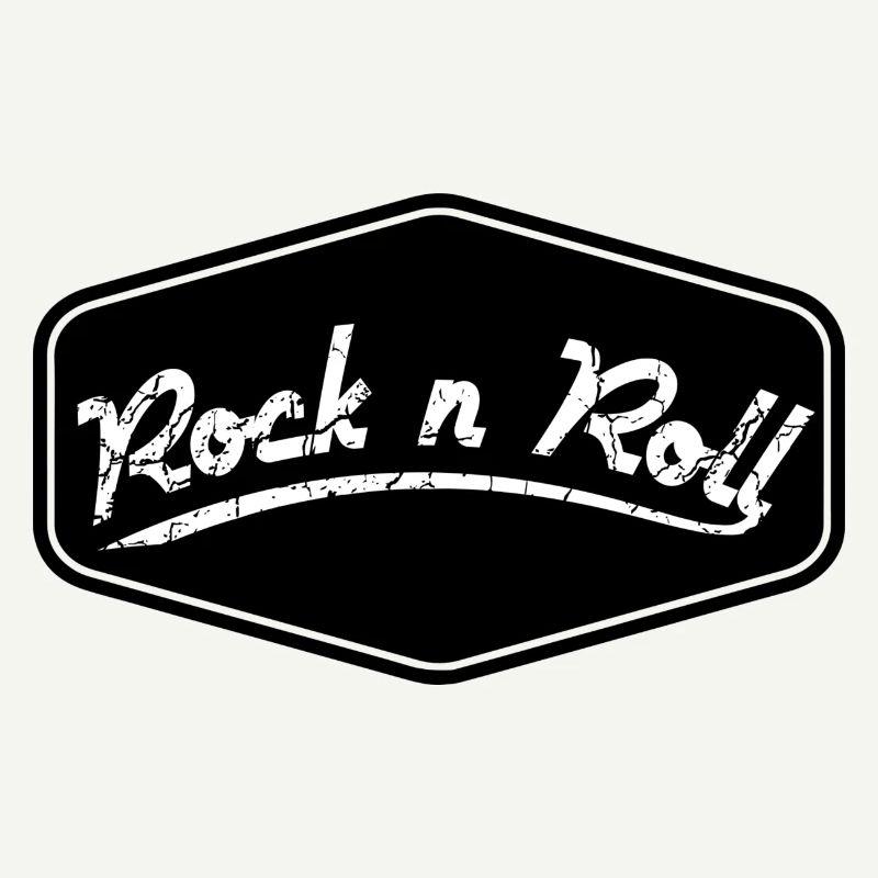 Rock n Roll Schild Shape