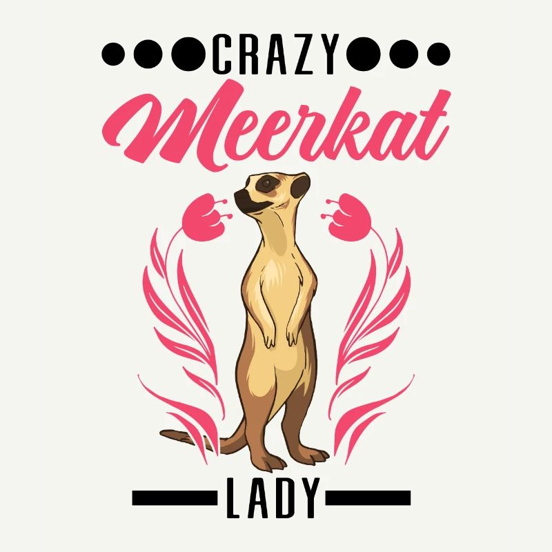 Dame suricate folle Erdmännchen