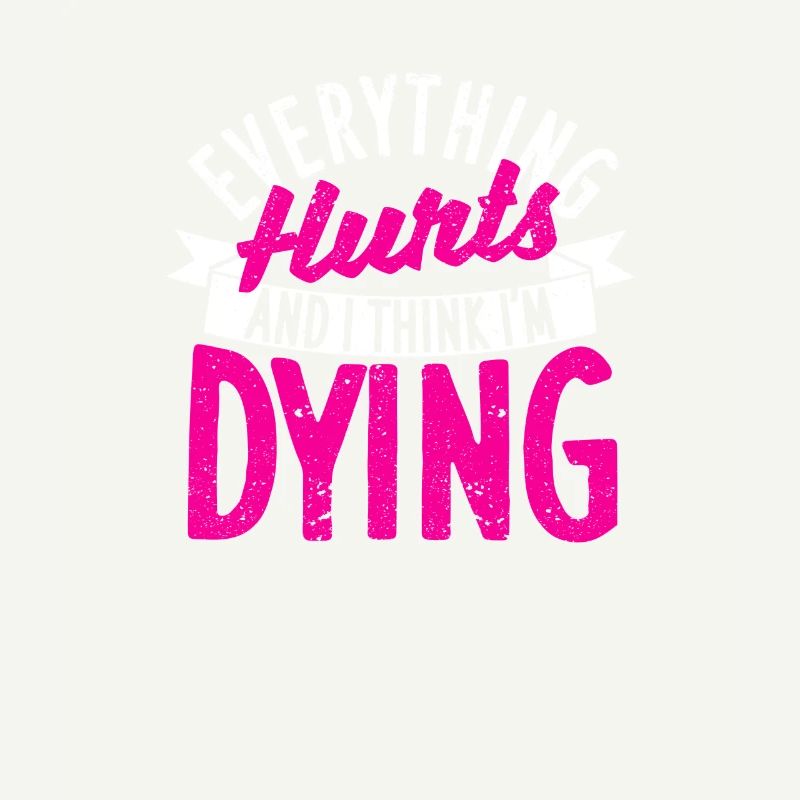 Funny jogging runner Everything hurts and I