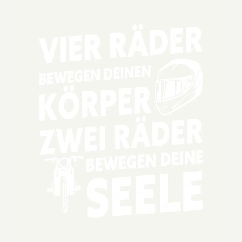 Vier Räder Bewegen Den Körper Zwei Räder Bewegen