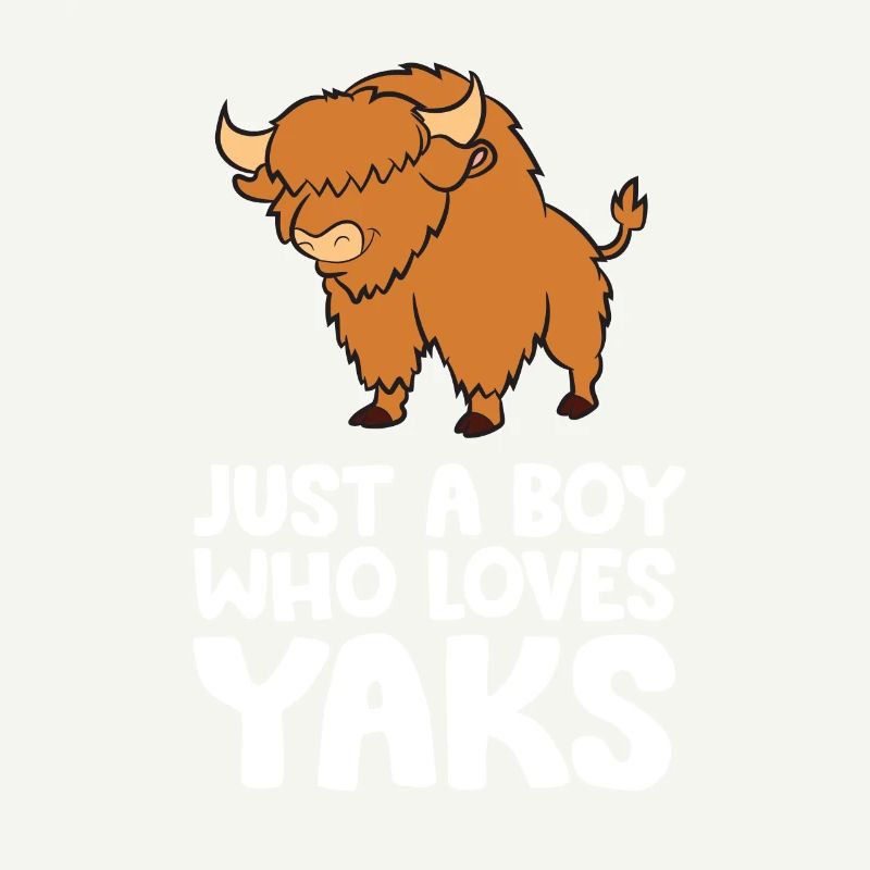 Nur ein Junge, der Yaks liebt
