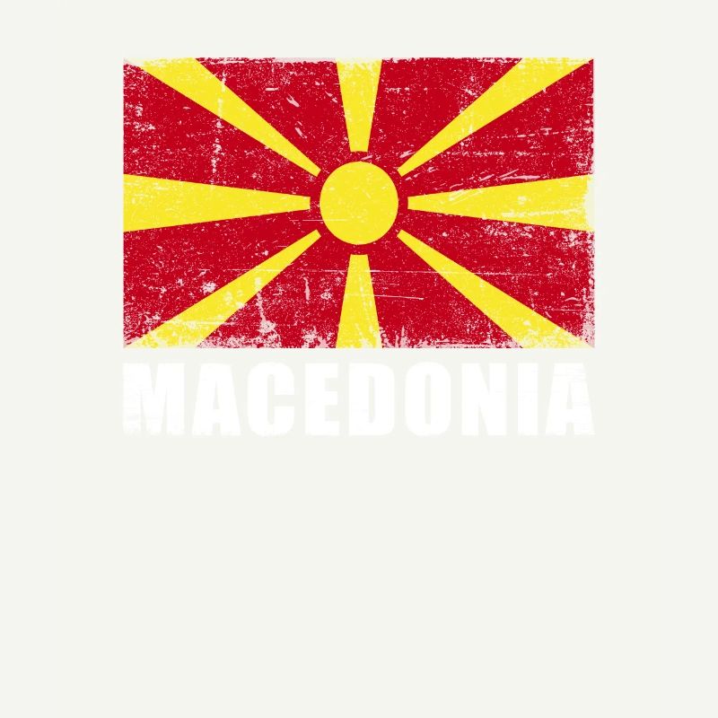 Drapeau de la Macédoine Grunge Drapeau de la Macédoine
