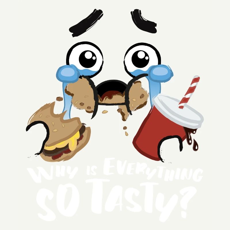 Face & Slogan Design why is everything so tasty