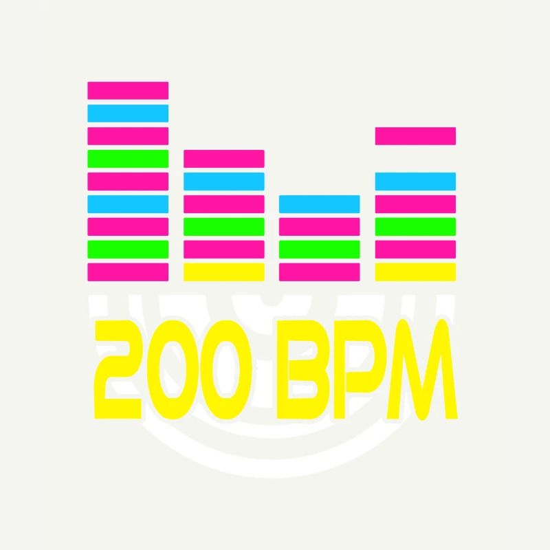 200 BPM Cool Retro Deejay DJ Designs T-Shirt