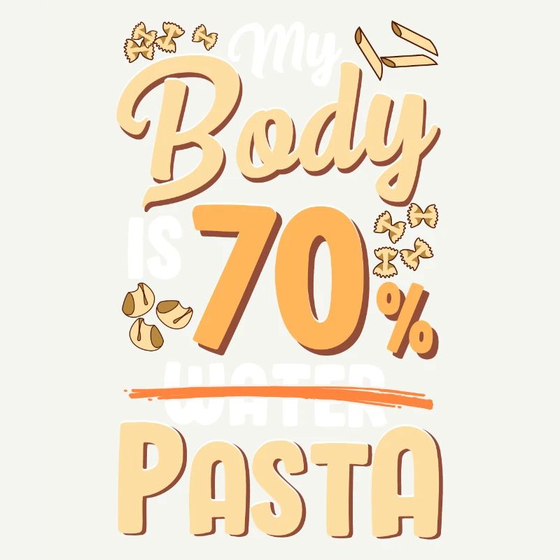 Mon corps est composé à 70% de pâtes