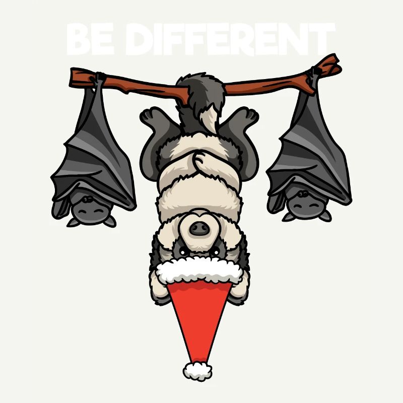 Be Different Wolf Fledermaus Weihnachtsmann