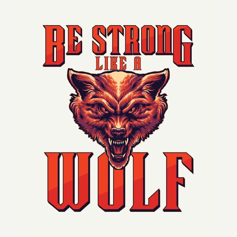 Be Strong As A Wolf Vicious Pack Of Wolves For