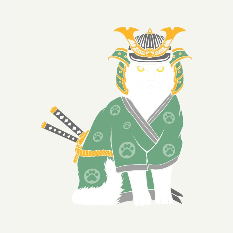 Neko Samurai Drôle