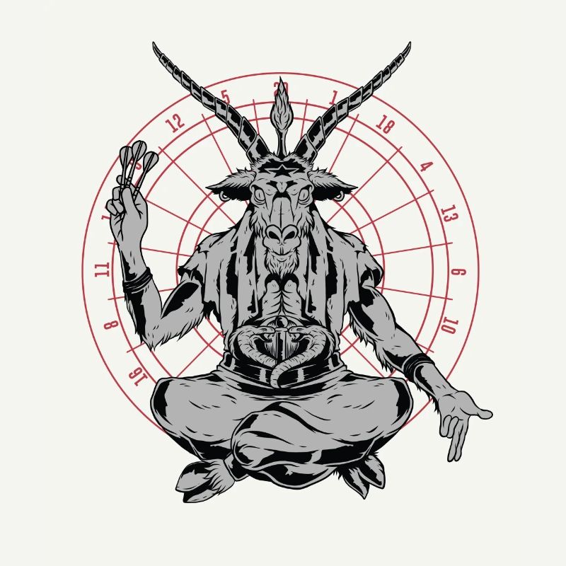 Dart player dart devil darts funny darts