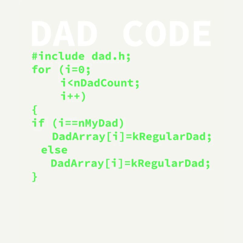 Développeur Coder Programmeur Papa