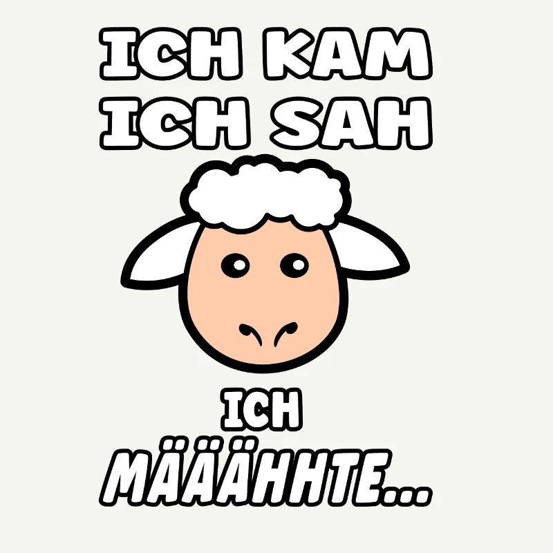 Schäfchen Spruch - Lustiges Design mit Schaf