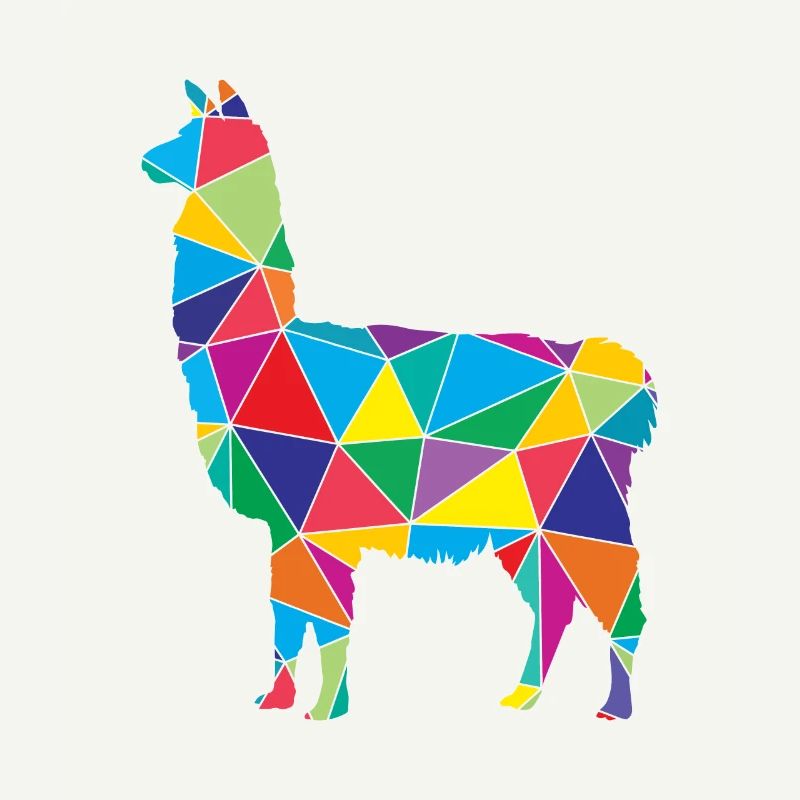 Lama poly bas Lama Géométrie Polygone Lama