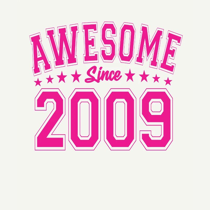 Awesome Since 2009 Geburtstag 2009 Vintage 2009