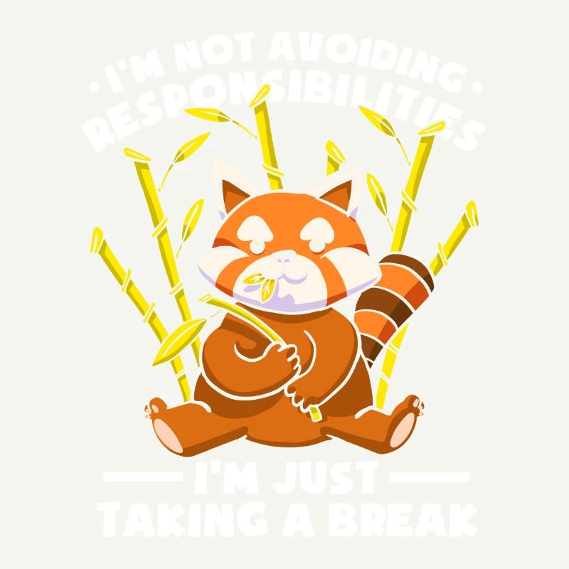 Taking A Break Red Panda