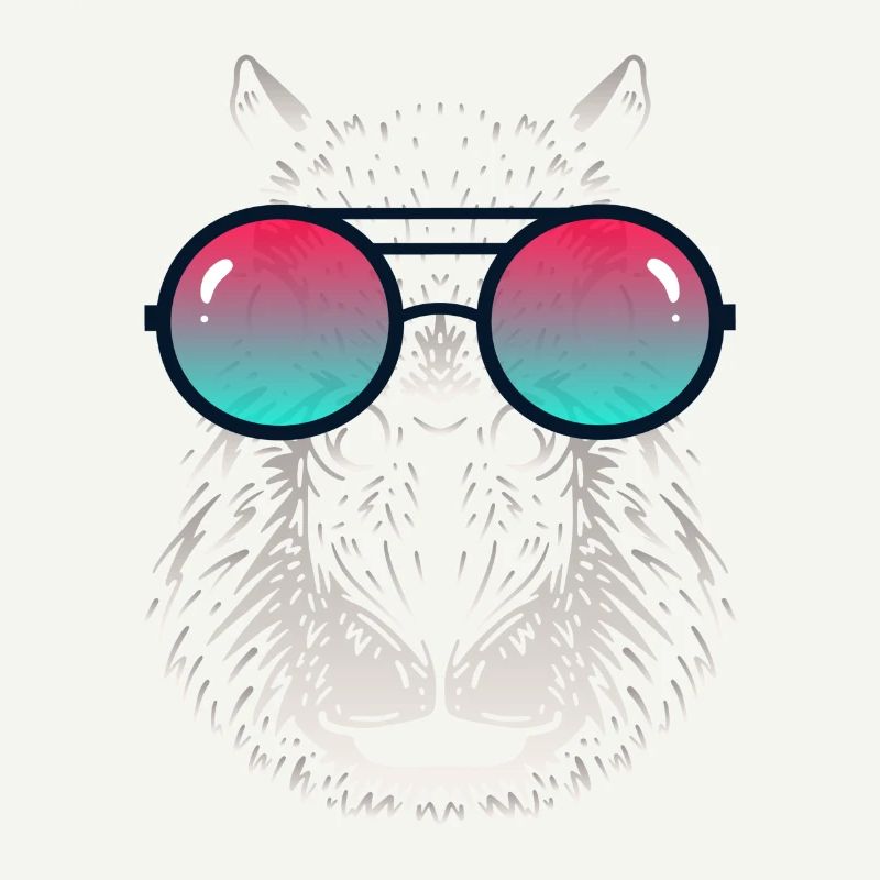Cooles Capybara mit Sonnenbrille