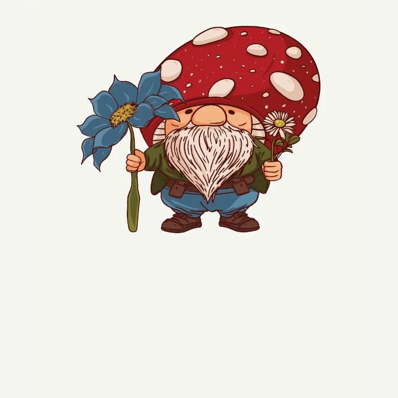 Cueilleurs de champignons Champignons Nain de champignons mignon