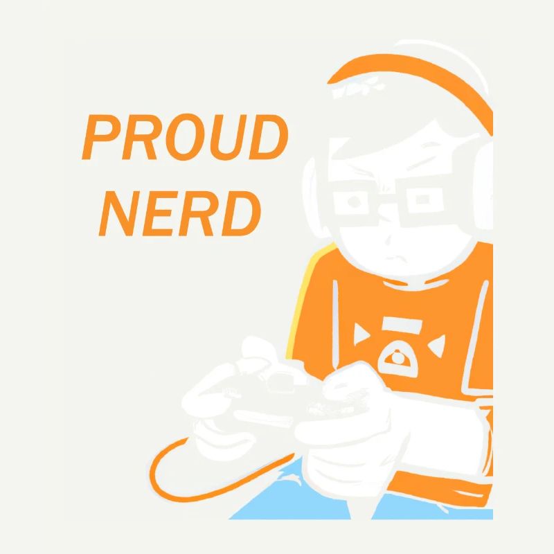 Nerd du jeu disant drôle