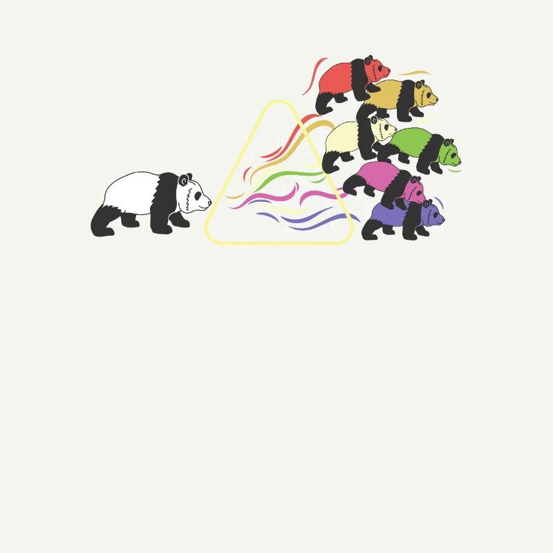 Prism Panda Light Triangle Light Spectrum