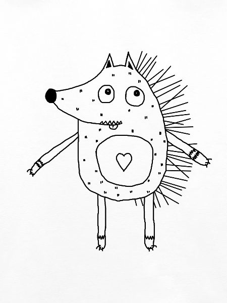 Igel mit Herz