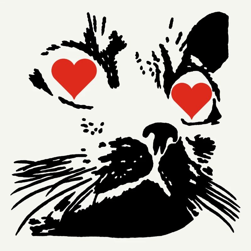 Die Liebe einer schwarzen Katze