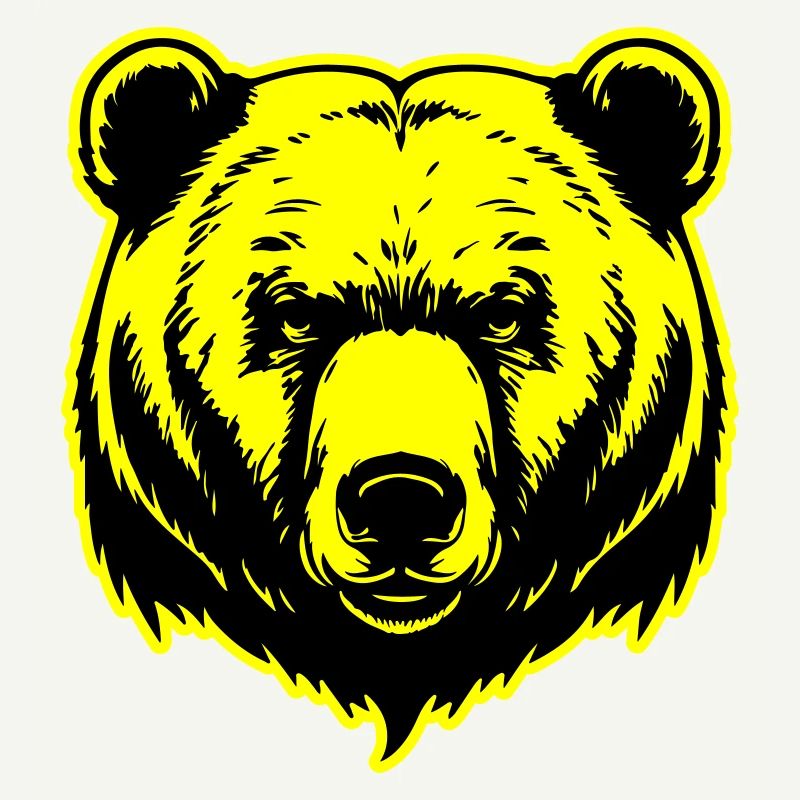 Bear Grizzly Head