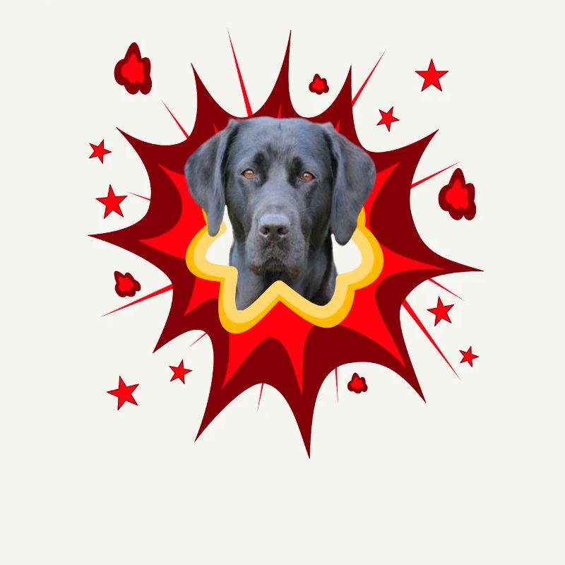 Comic Hund Design - Pow - Labrador