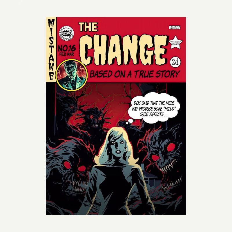 Retro Horror Comic - Die Veränderung