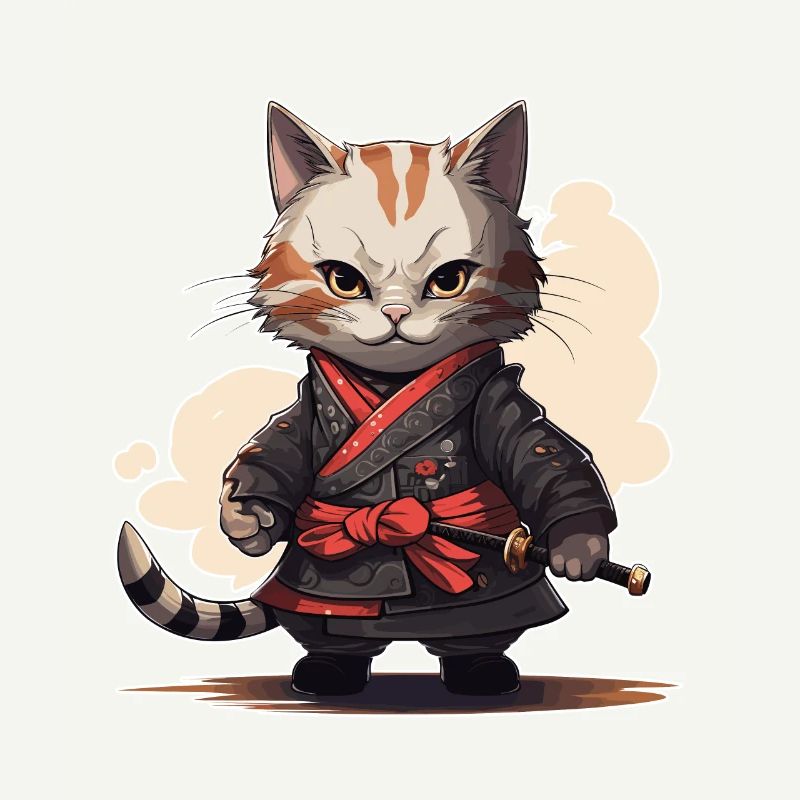 Jeu d’épée japonais Samurai Kitty