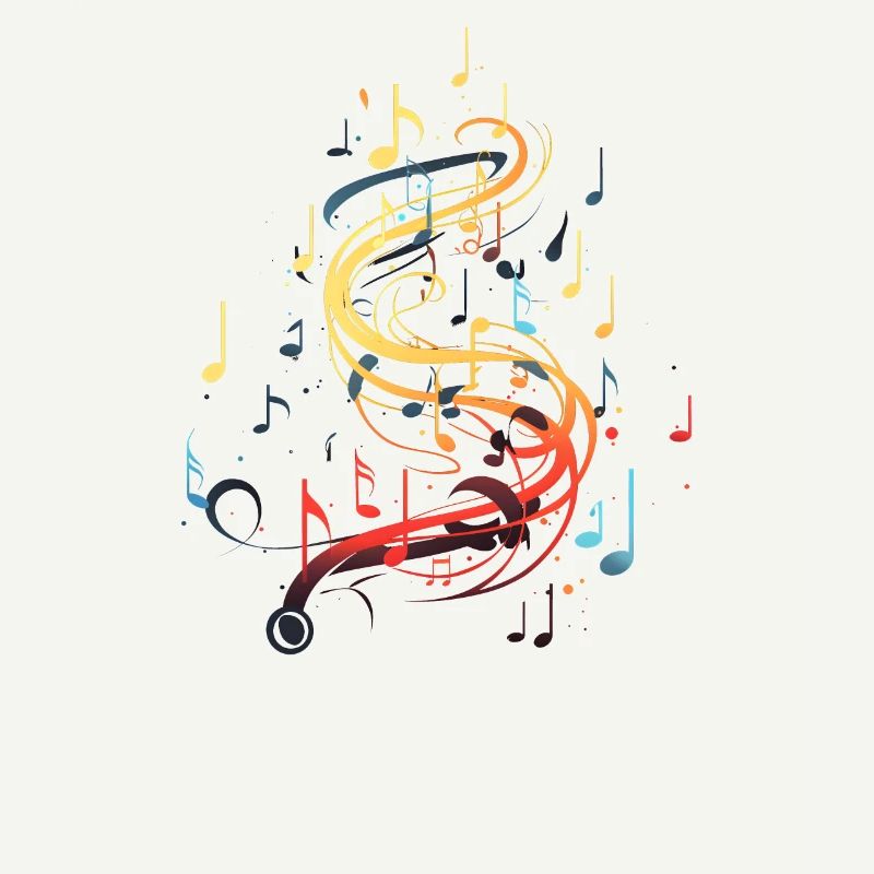 Musique Notes colorées