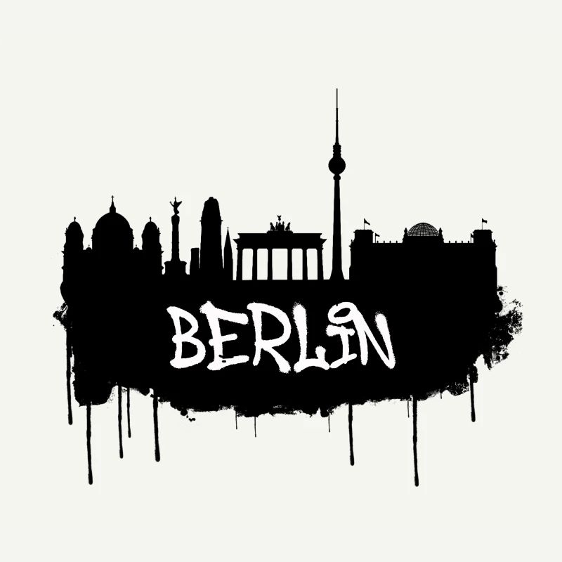 Berlin Graffiti Skyline