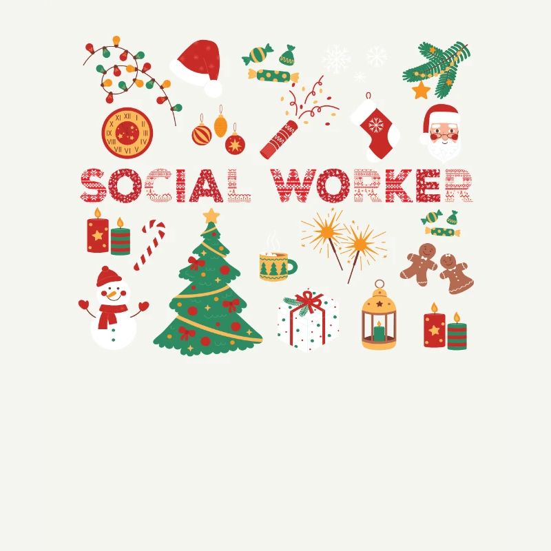 Sozialarbeiter Weihnachtskostüm Xmas