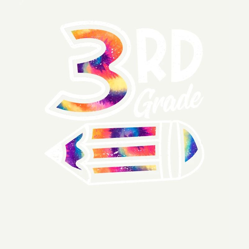 Hello 3rd Grade Third Teacher Student Tie Dye