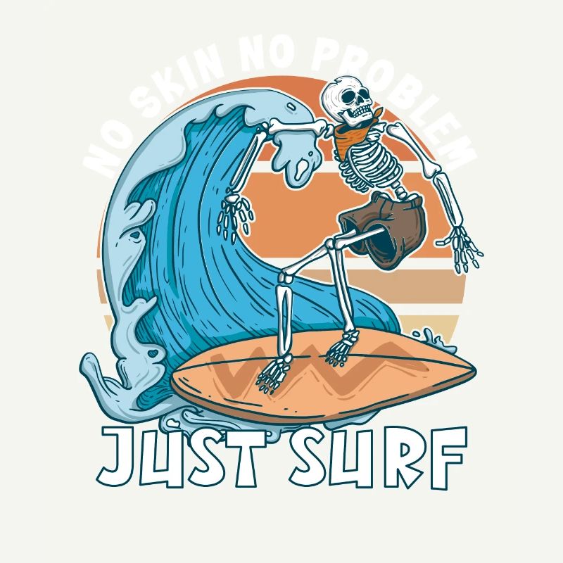 Funny Surfer, The Skeleton Beach Stoke Surf