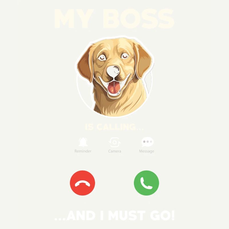 Labrador Retriever Is Calling