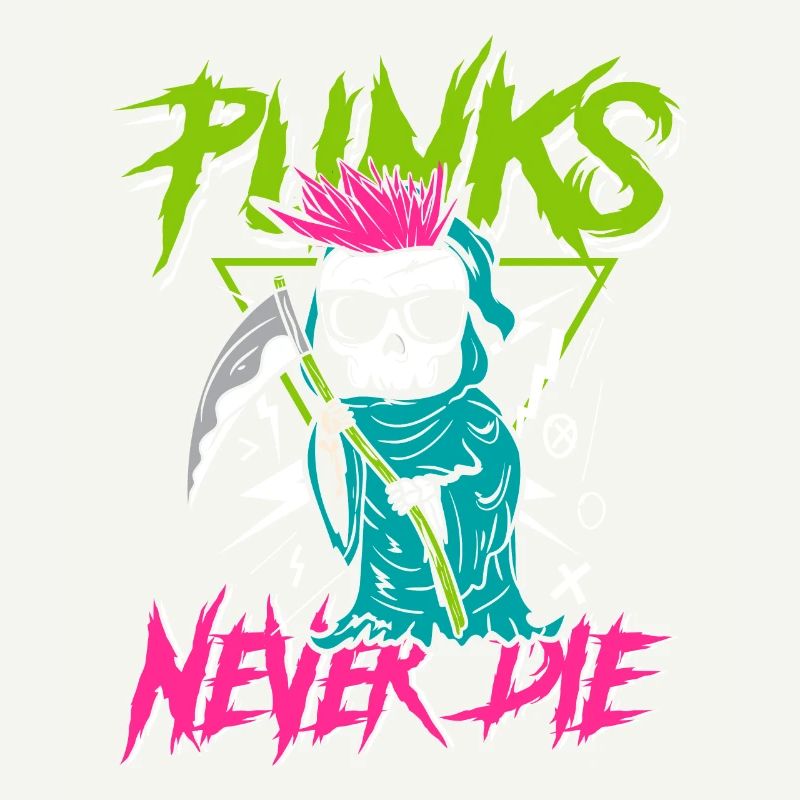 Punks never die | anti establishment skull