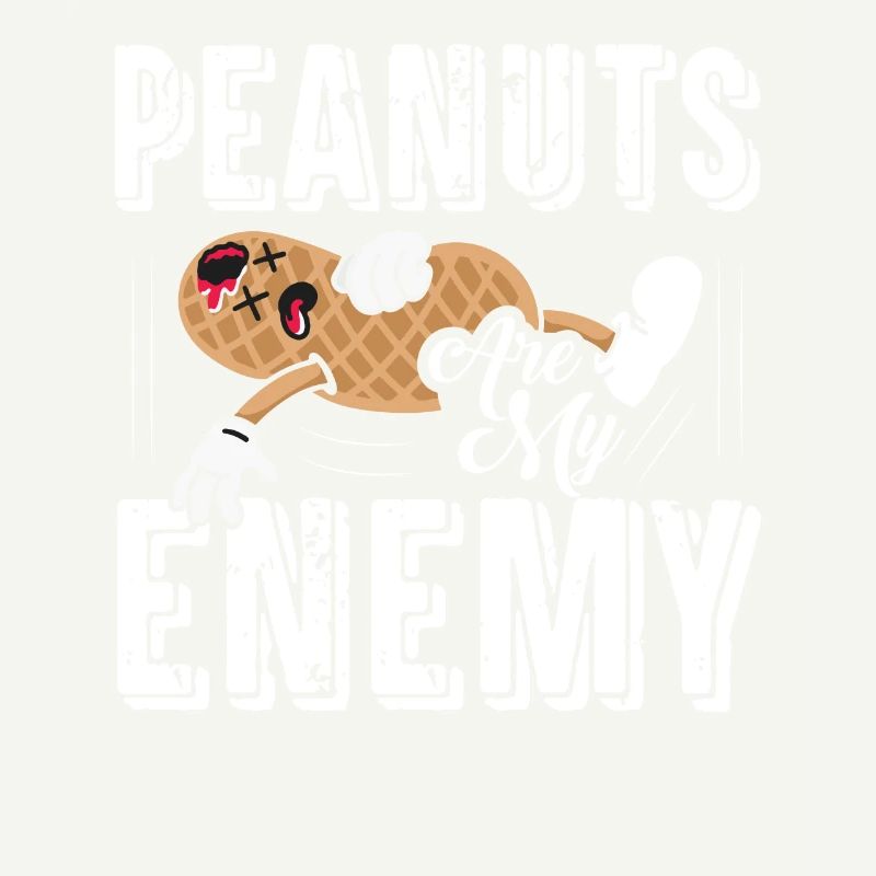 Peanuts Are My Enemy Awareness Nut Allergic