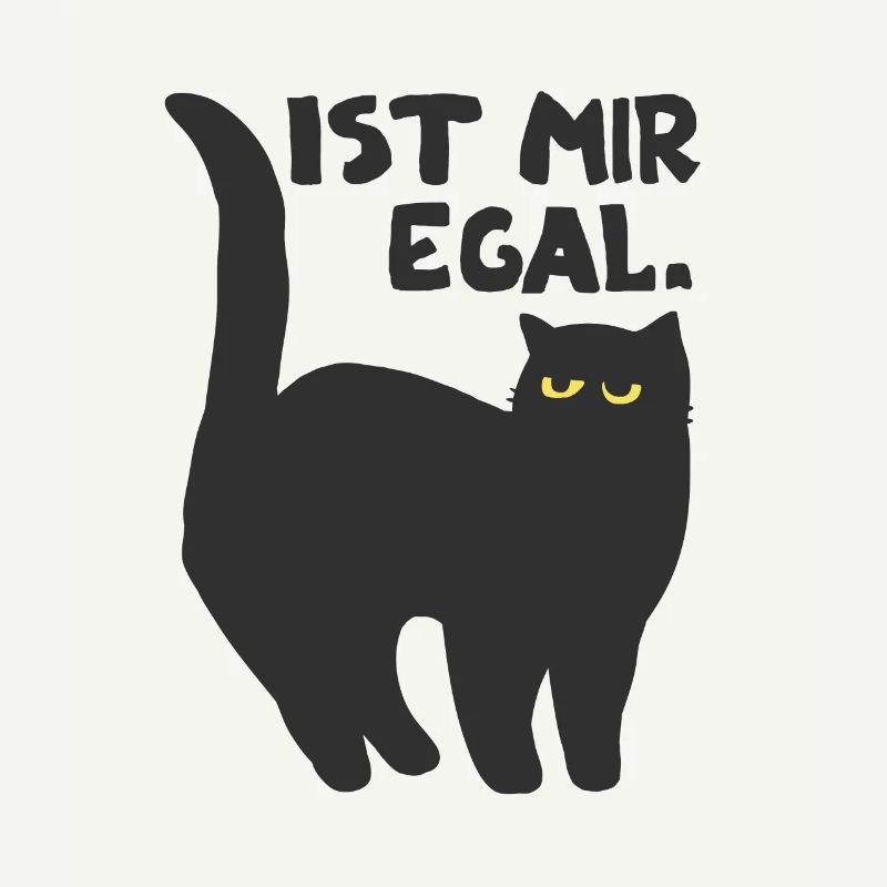 faule Katze Kätzchen Spruch Geschenkidee Katzen