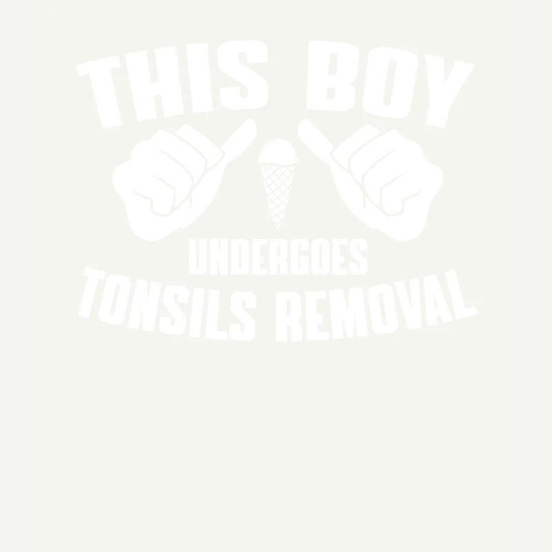 In this boy, the tonsils are removed