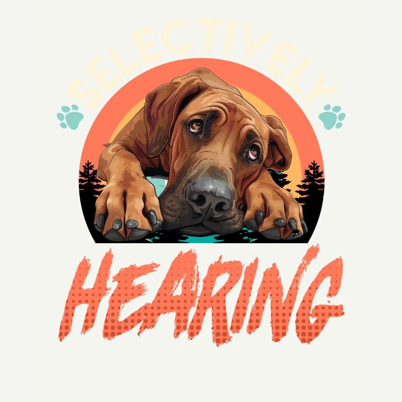 Rhodesian Ridgeback Funny SELECTIVE LISTENING