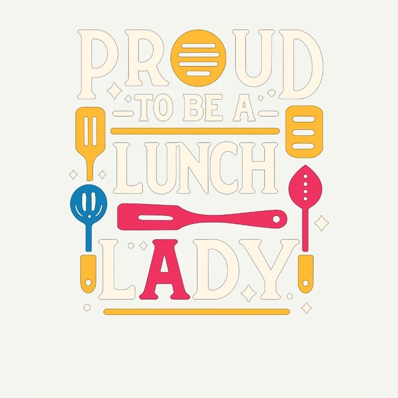 Stolz, eine Lunch-Lady zu sein