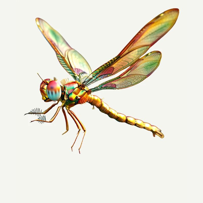 Libellule Libellule Ailes Colorées Libellules Mignonnes
