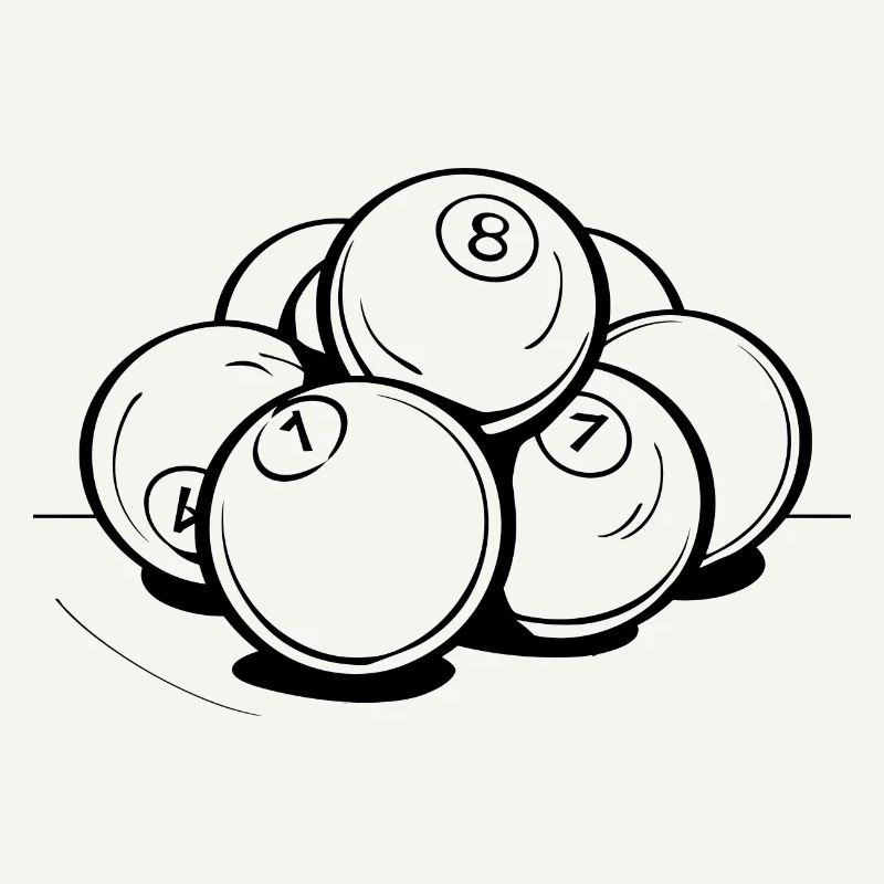 Dessin de boules de billard