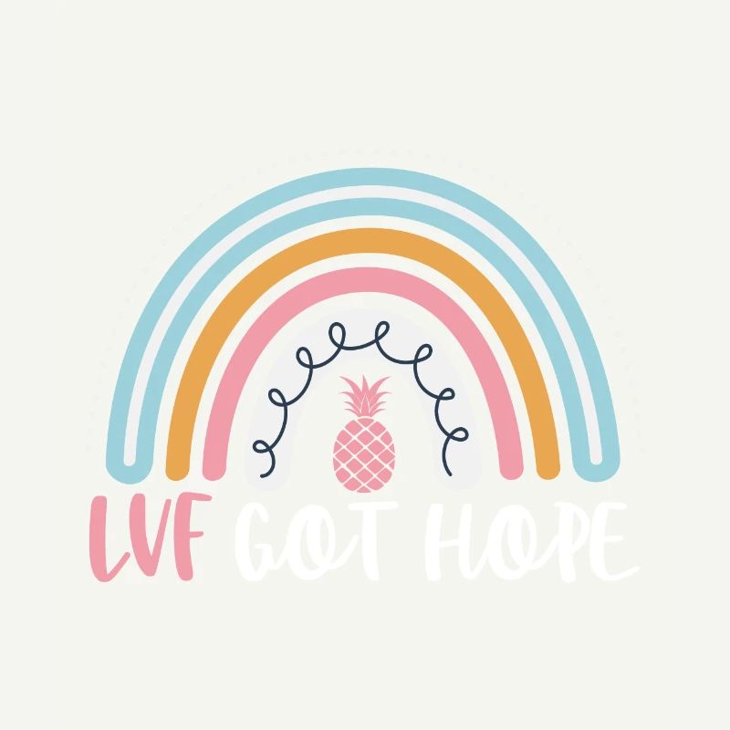 IVF Got Hope Funny IVF Boho Rainbow Infertility