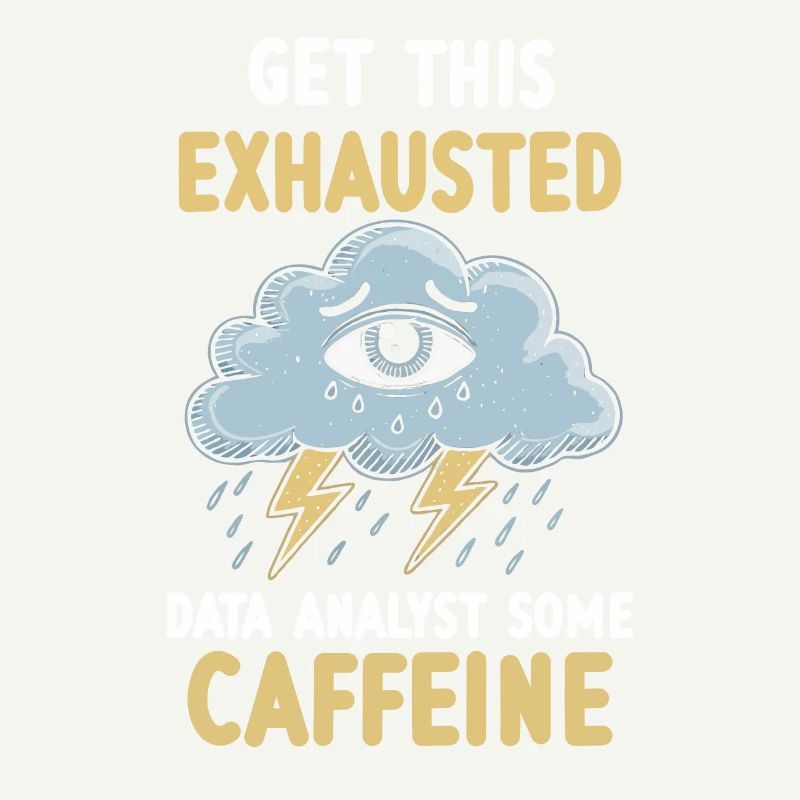 Exhaustion Burnout Overworked Data Analyst