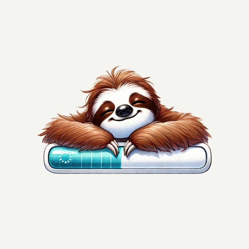 Relaxed Sloth Loading Bar