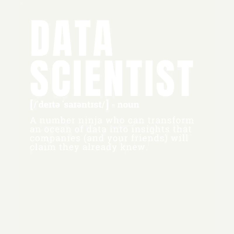 Funny Data Scientist Definition Occupation Occupat