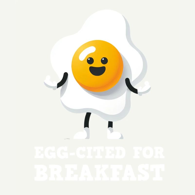 Egg-cited for Breakfast Cute Egg